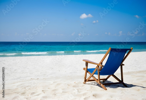 chairs and umbrella on the beach