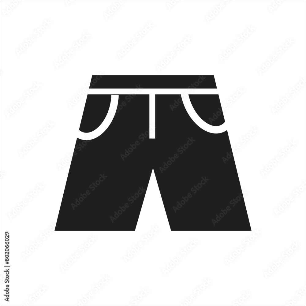 shorts vector icon line template shorts vector icon line template