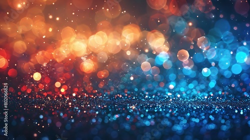 Colorful Bokeh Background: A Sea of Defocused Light Orbs