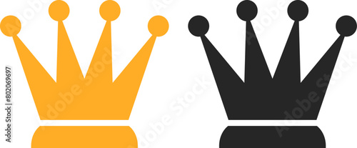 Queen crown vector icon