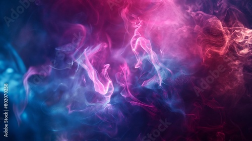 HD image of an abstract neon wallpaper with amazing detailing, realism, and smoke photo