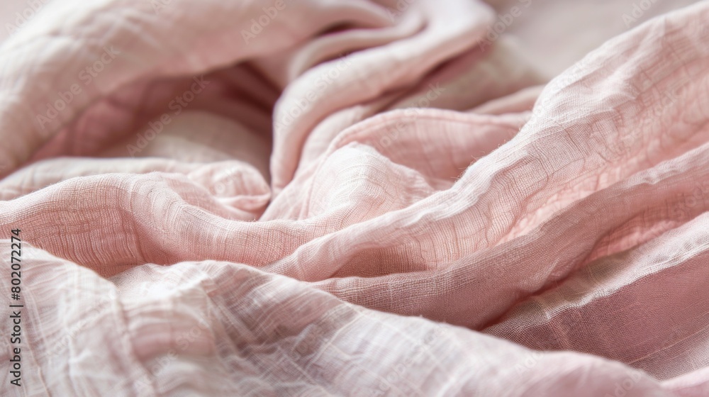 Crinkled linen in a delicate shade of blush pink adds a subtle and elegant texture to any design Crinkled linen in a delicate shade of blush pink adds a subtle and elegant texture to any design