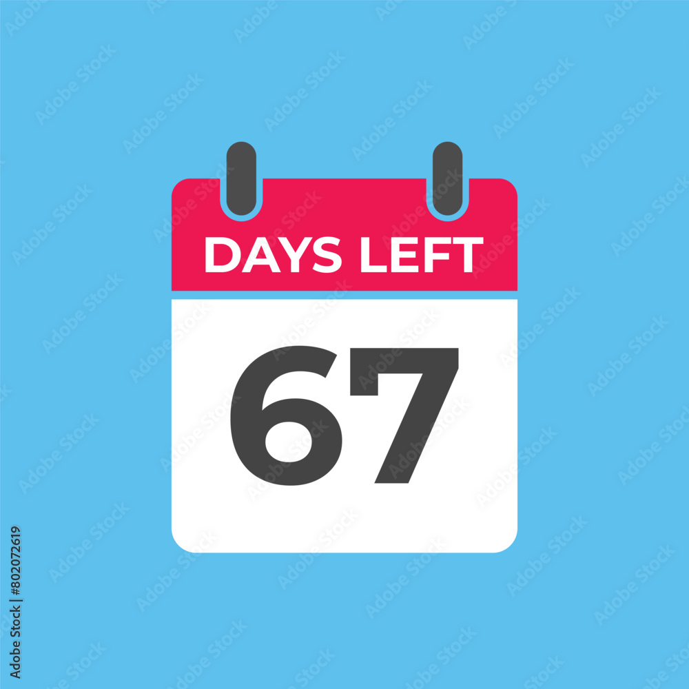 67 days to go countdown template. 67 day Countdown left days banner design. 67 Days left countdown timer 67 days to go countdown template. 67 day Countdown left days banner design. 67 Days left countdown timer