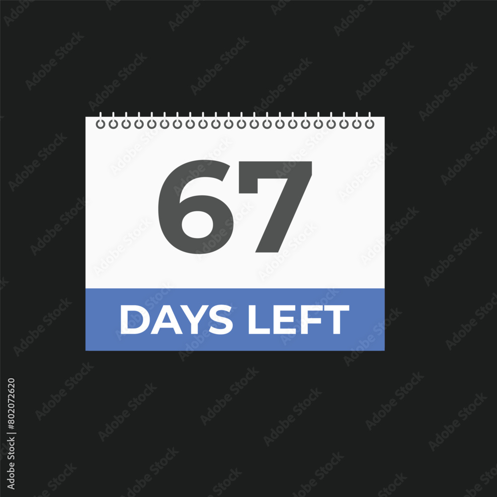 67 days to go countdown template. 67 day Countdown left days banner design. 67 Days left countdown timer 67 days to go countdown template. 67 day Countdown left days banner design. 67 Days left countdown timer