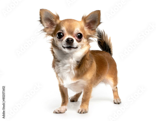 Chihuahua auf vier beinen isoliert auf weißen Hintergrund, FreistellerChihuahua auf vier beinen isoliert auf weißen Hintergrund, Freisteller