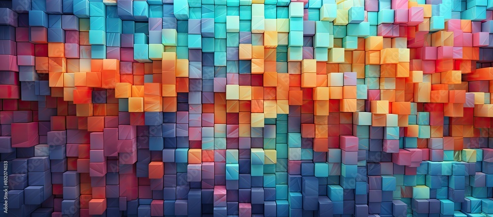 Vibrant abstract background with colorful squares Vibrant abstract background with colorful squares