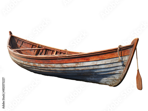 a wooden boat on the water