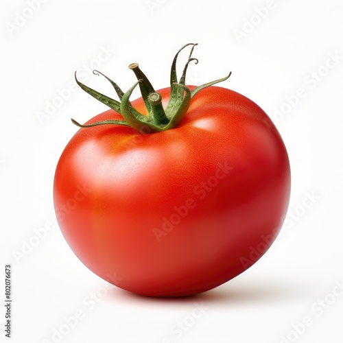 Wallpaper Mural Large red tomato on white background Torontodigital.ca