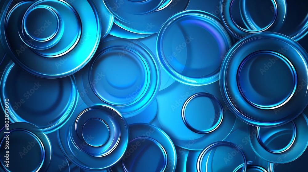 Scattered blue circles with varying opacity Scattered blue circles with varying opacity