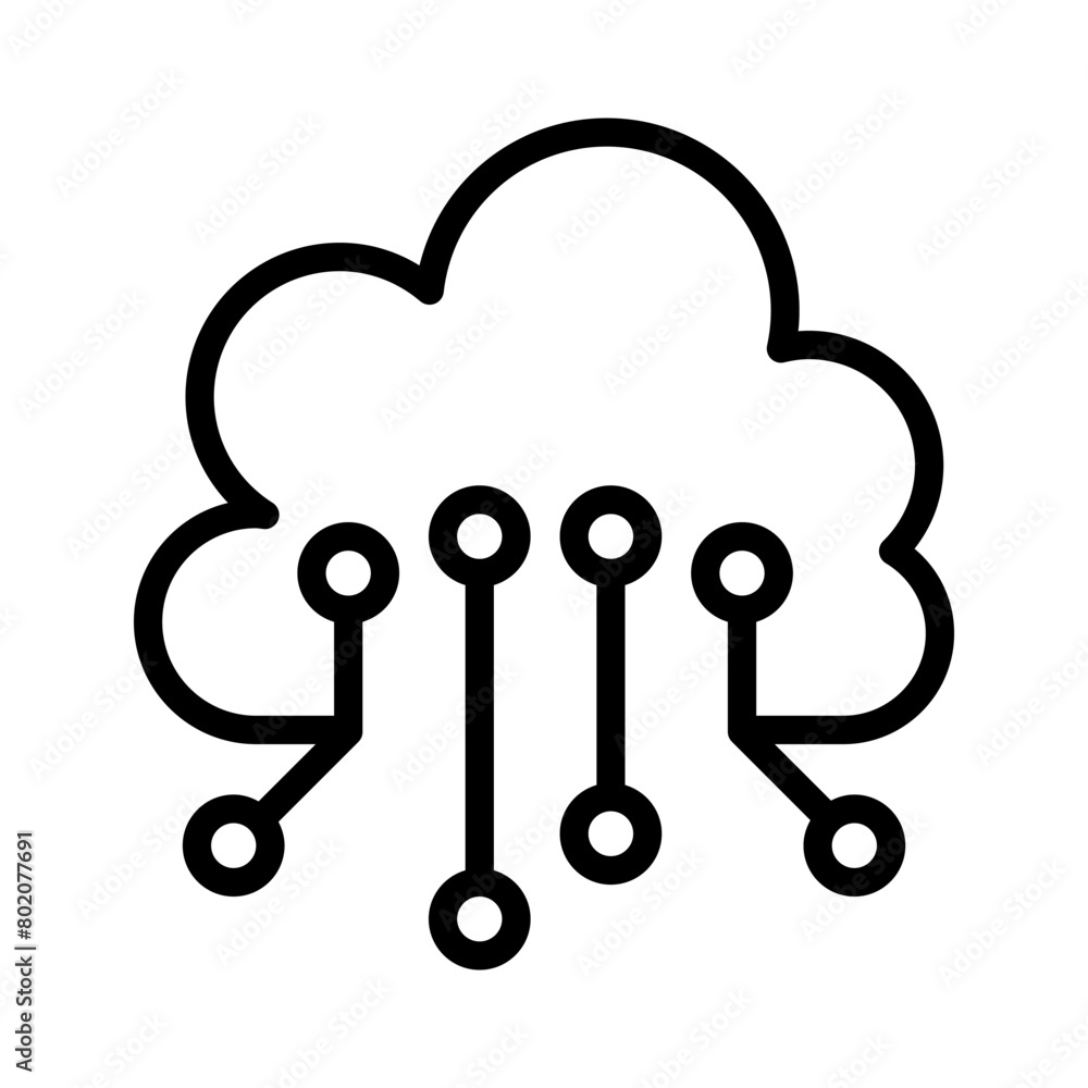 Cloud computing icon Cloud computing icon