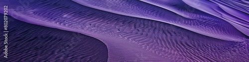 Close-up view of a vivid purple sand dune in a desert landscape. Background. Wallpaper. Banner. photo