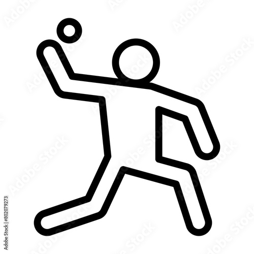 Baseball pitcher icon