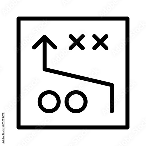 Soccer game strategy icon