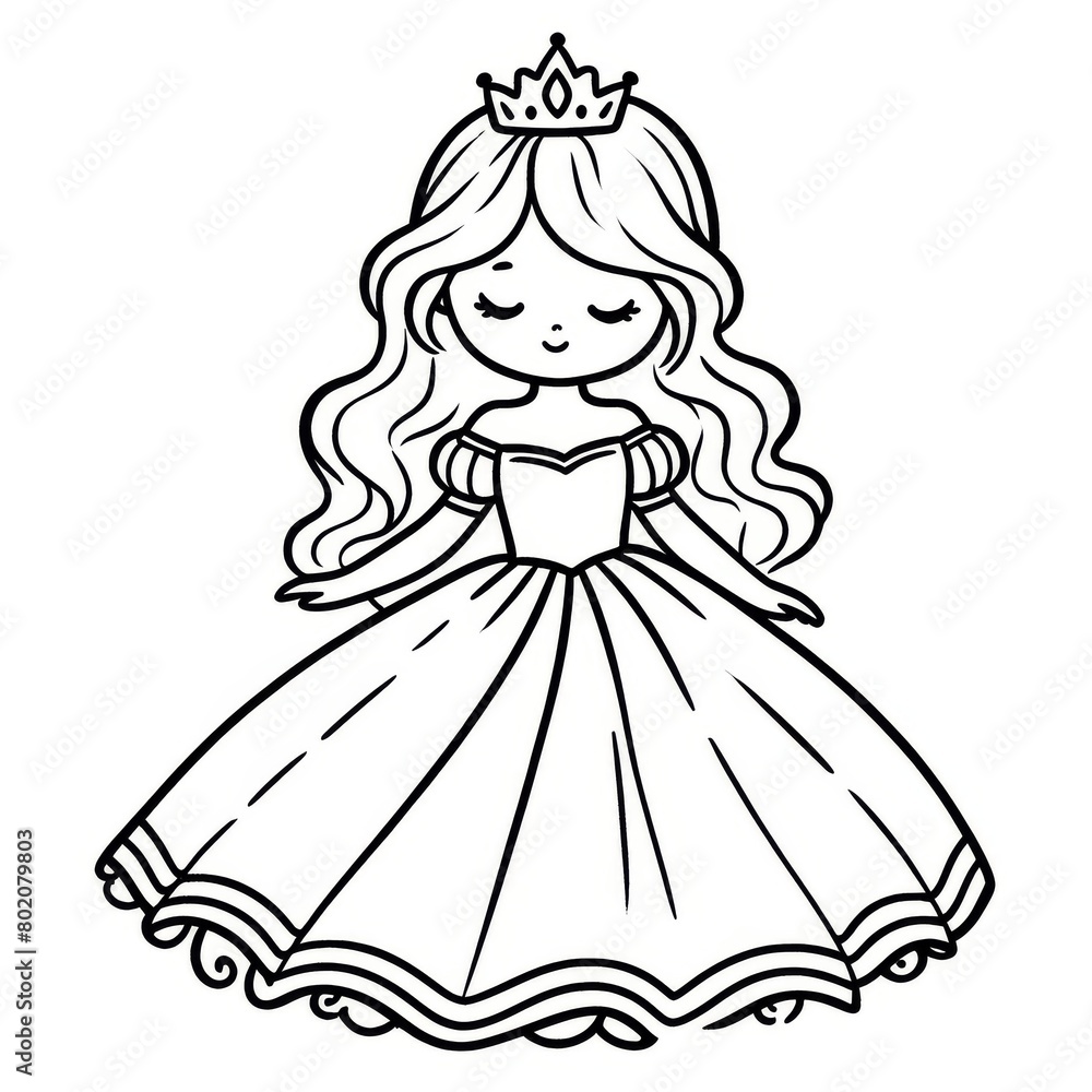 Princess Coloring Page Princess Coloring Page