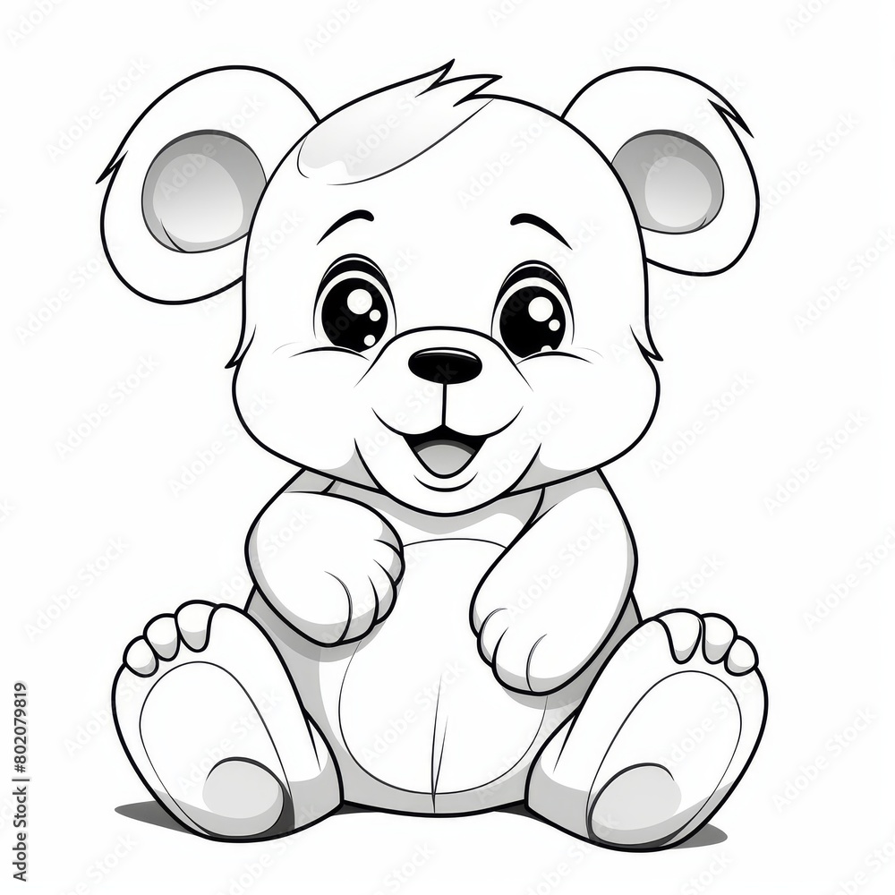 Fototapeta premium Delightful Teddy Bear Illustration