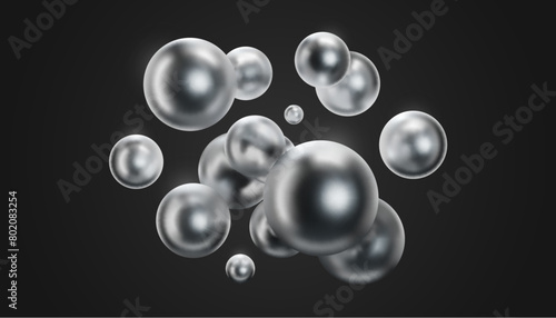 Vector 3d gold liquid blobs.