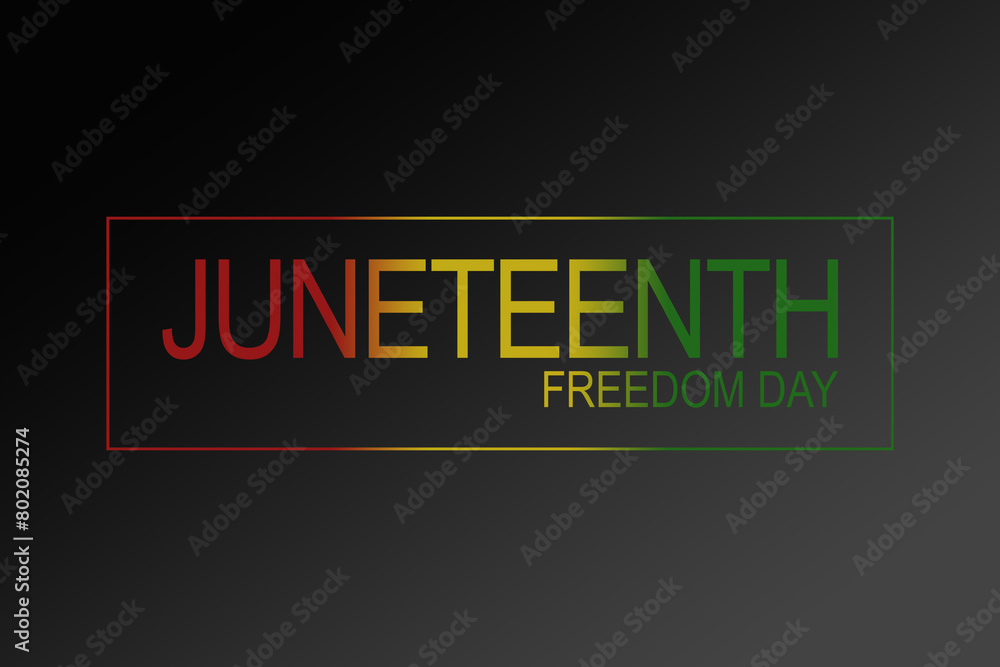 Hand draw Juneteenth Freedom Day flag in vector format. Flag with words Emantipation Day for poster. Juneteenth symbol background. Concept design. Hand draw Juneteenth Freedom Day flag in vector format. Flag with words Emantipation Day for poster. Juneteenth symbol background. Concept design.
