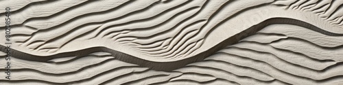 Detailed view of a wall built entirely of sand, showcasing its texture and composition. Background. Wallpaper. Banner. photo