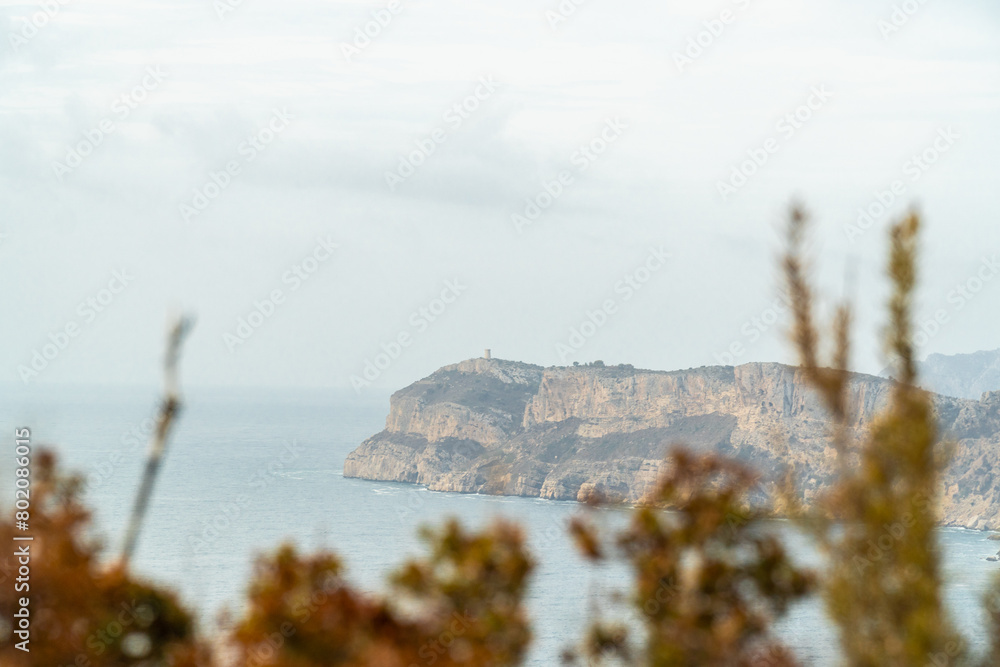 Landscape with cliffs on a cloudy day. Landscape with cliffs on a cloudy day.