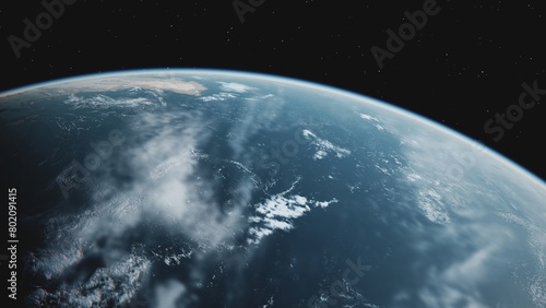4K Beautiful Sunrise over Earth. Realistic earth with night lights from space. High quality 3d animation.