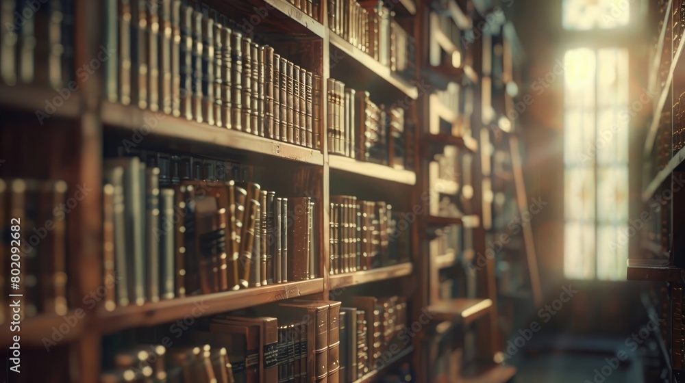 A picturesque view of a library, its shelves filled with books and knowledge, honoring Mandela's commitment to education and empowerment on this day.