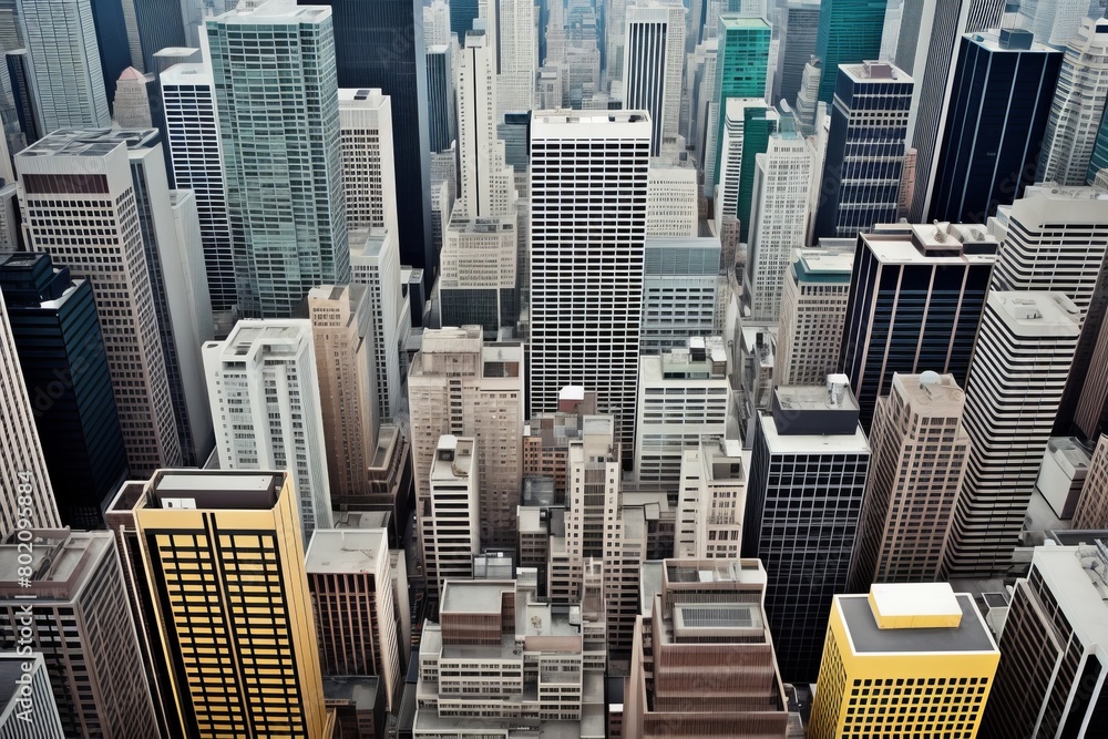 Obraz premium city skyscrapers.