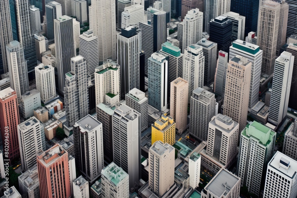 Obraz premium city skyscrapers.