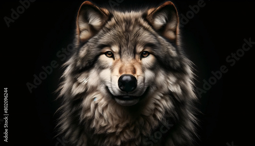 a wolf in a portrait style © CHOI POO