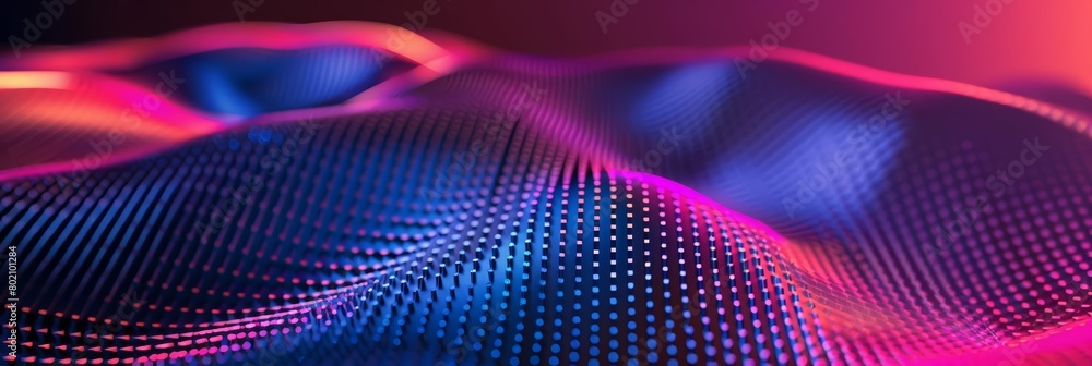 Fototapeta premium Diagonal lines and halftone effects create a dynamic geometric shape that captivates and engages, Sharpen 3d rendering background