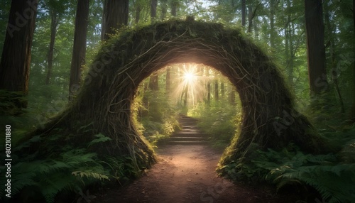 magical forest portal imagine a hidden portal in upscaled 2