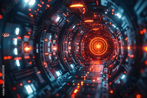 Cybersecurity Shield Protecting a Futuristic Digital Network from Virtual Threats in a Sci Fi Backdrop