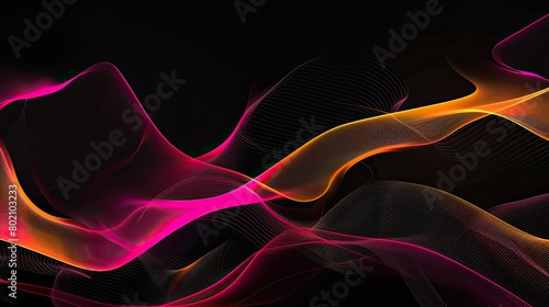 Abstract black background neon Gradient