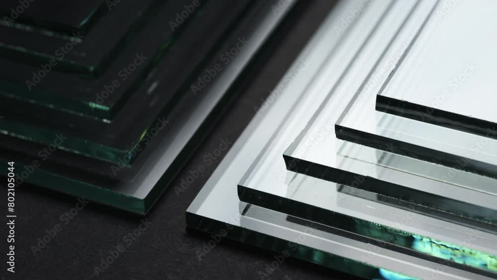 Glass factories produce glass used in buildings and homes. There are many different thicknesses and sizes. Glass factories produce glass used in buildings and homes. There are many different thicknesses and sizes.