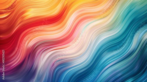 Marvel at the seamless fusion of colors, gracefully undulating in a vibrant gradient wave. photo