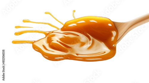 Irresistible Caramel Treat Isolated on Transparent Background PNG