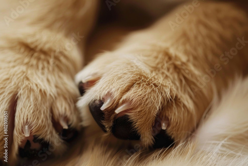 A puppy's paw pads up close © Veniamin Kraskov