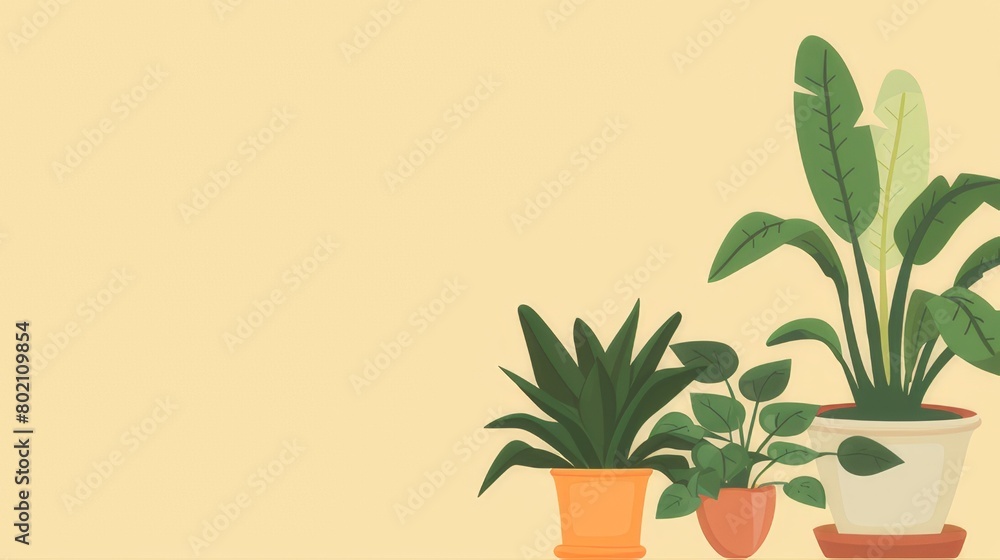 Potted Plants with Ample Space for Text
Potted Plants with Ample Space for Text