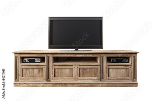 Entertainment Center Isolated on a Transparent Background