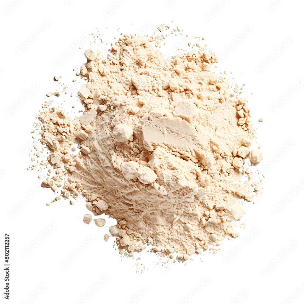 Vanilla Flavoured Protein Powder Front View Isolated On Transparent Background Vanilla Flavoured Protein Powder Front View Isolated On Transparent Background