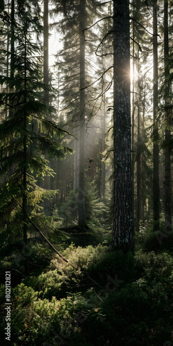 Tarde Tranquila na Floresta © Alexandre