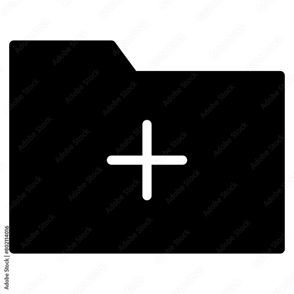 Obraz premium add folder icon