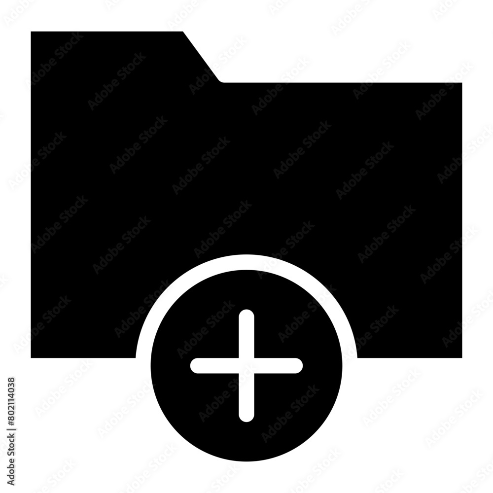 Fototapeta premium add folder icon