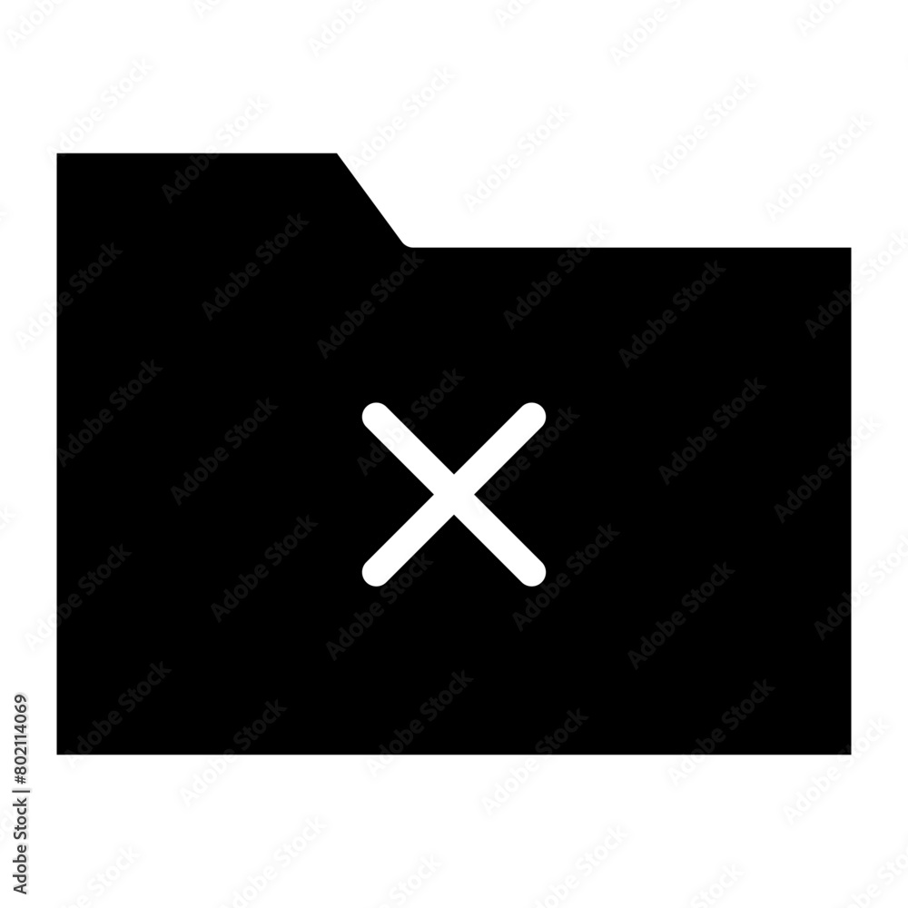 Fototapeta premium Delete folder icon. Remove folder icon
