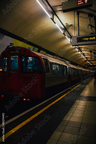 Foto del metro de Londres, Reino Unido.