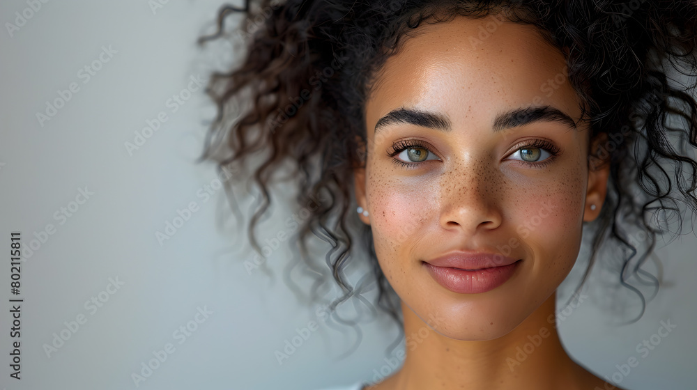 Explosive Pigmentation A Portrait of a Stunning Model with Freckles and Curly Hair Explosive Pigmentation A Portrait of a Stunning Model with Freckles and Curly Hair
