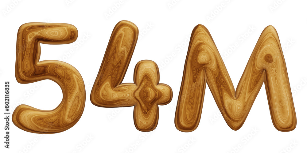 Wooden 54m for followers and subscribers celebration Wooden 54m for followers and subscribers celebration