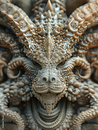 Wallpaper Mural Wunderschöne Statue in Drachenform aus Stein Torontodigital.ca