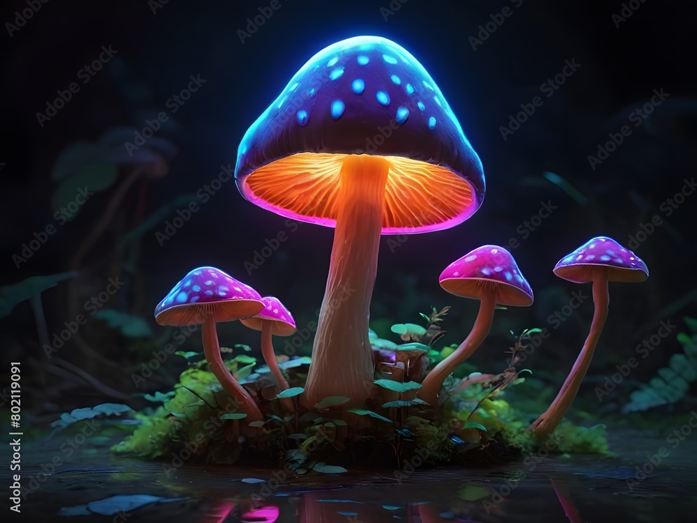 Fototapeta premium mushroom in the forest