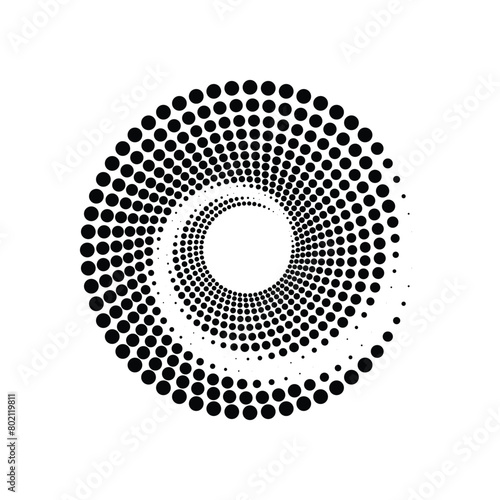 Circle Halftone Vector Art Graphic Elements
