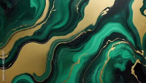 Background Green Gold Abstract Texture Marble Patt Upscaled 6 photo